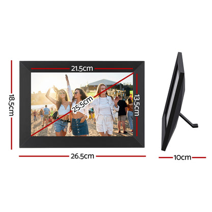 Artiss Digital Photo Frame 10.1 Inch WIFI Touch-Screen Picture Video Player 32G - Image 2