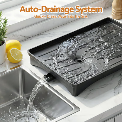 Cefito Dish Drying Rack for Kitchen Storage Organisation Kitchen Sink Organiser Dish Drainer - Image 5