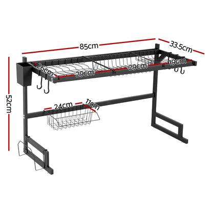 Cefito Dish Drying Rack for Kitchen Storage Organisation Kitchen Sink Organiser Dish Drainer - Image 2