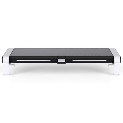 Artiss RGB Monitor Stand with USB Hub Desk Organiser Charging Stand Computer Stand Black - Image 3