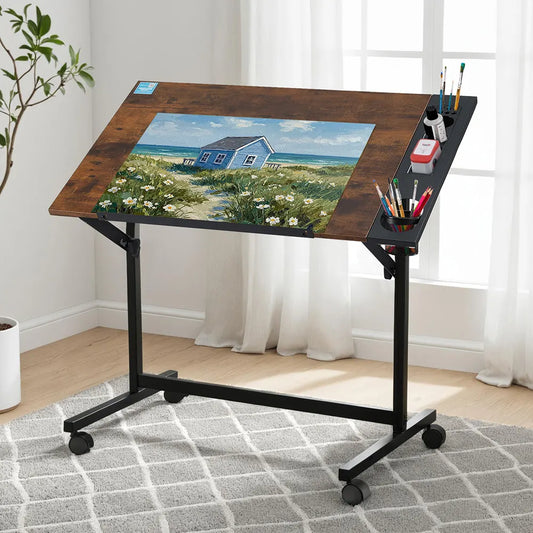 Artiss Drafting Table Drawing Desk Art Desk Multi-Functional Craft Drawing Table - Image 7