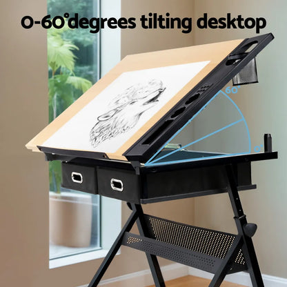 Artiss Drawing Desk Drafting Table - Image 5