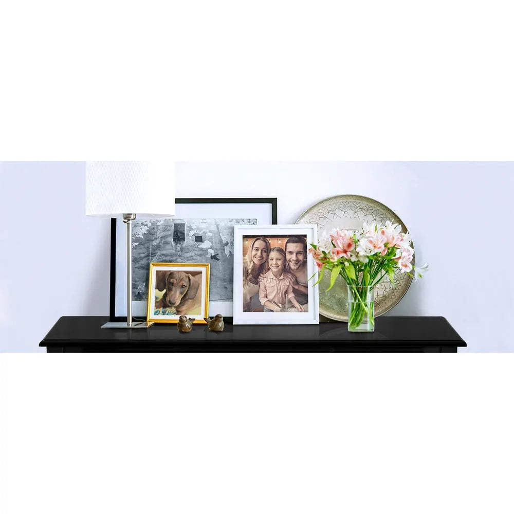 Artiss Console Table 3 Drawers Black Hamptons - Image 8