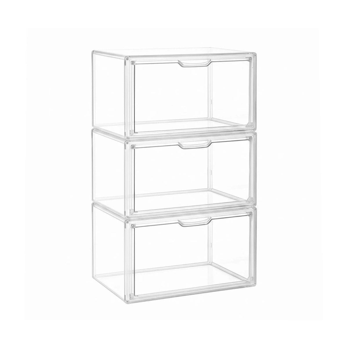 Artiss Clear Acrylic Display Case 3 Pack Toy Storage Box - Image 3