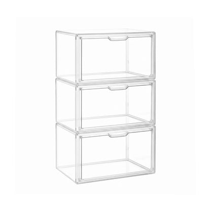 Artiss Clear Acrylic Display Case 3 Pack Toy Storage Box - Image 3