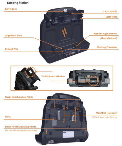 Havis G1 & G2 Docking Station w Dual PT - Tablet Docking and Cradles - Image 3