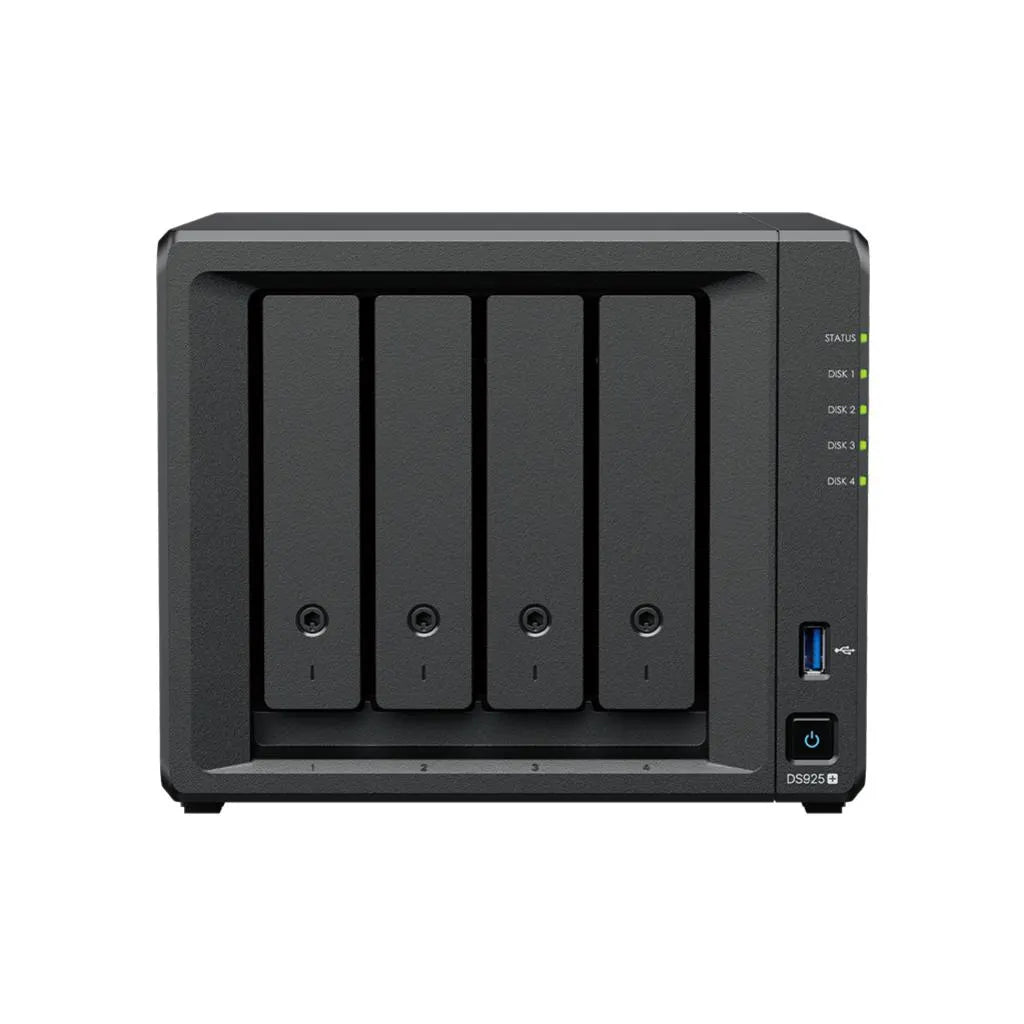 Synology DS925+ 4 Bay DiskStation NAS, 3 yr Wty - NAS - Network Attached Storage