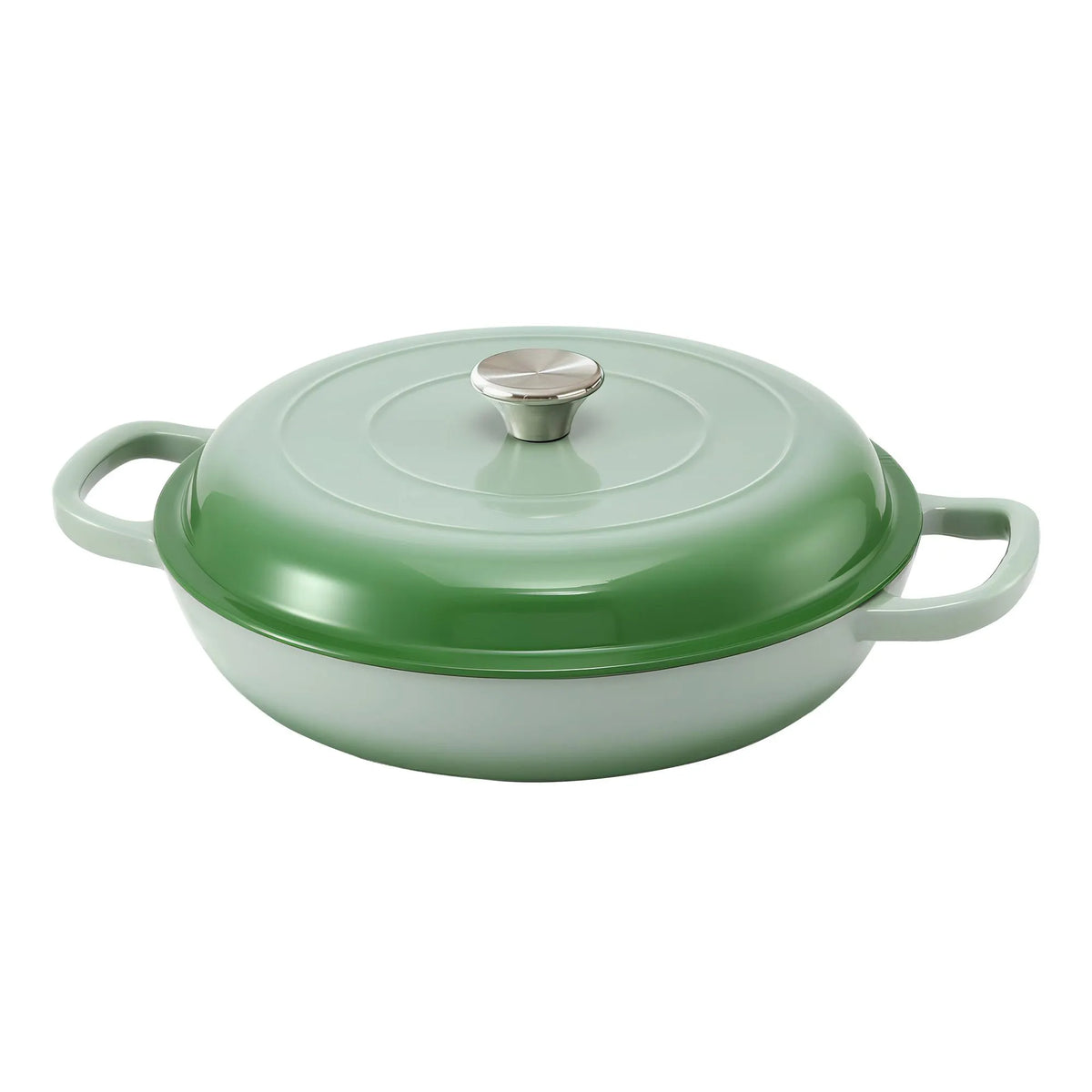 5-Star Chef 3.3L Enameled Cast Iron Dutch Oven Pot with Lid for Sourdough Bread Baking