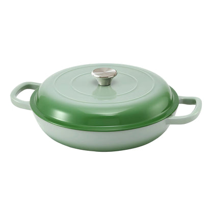 5-Star Chef 3.3L Enameled Cast Iron Dutch Oven Pot with Lid for Sourdough Bread Baking