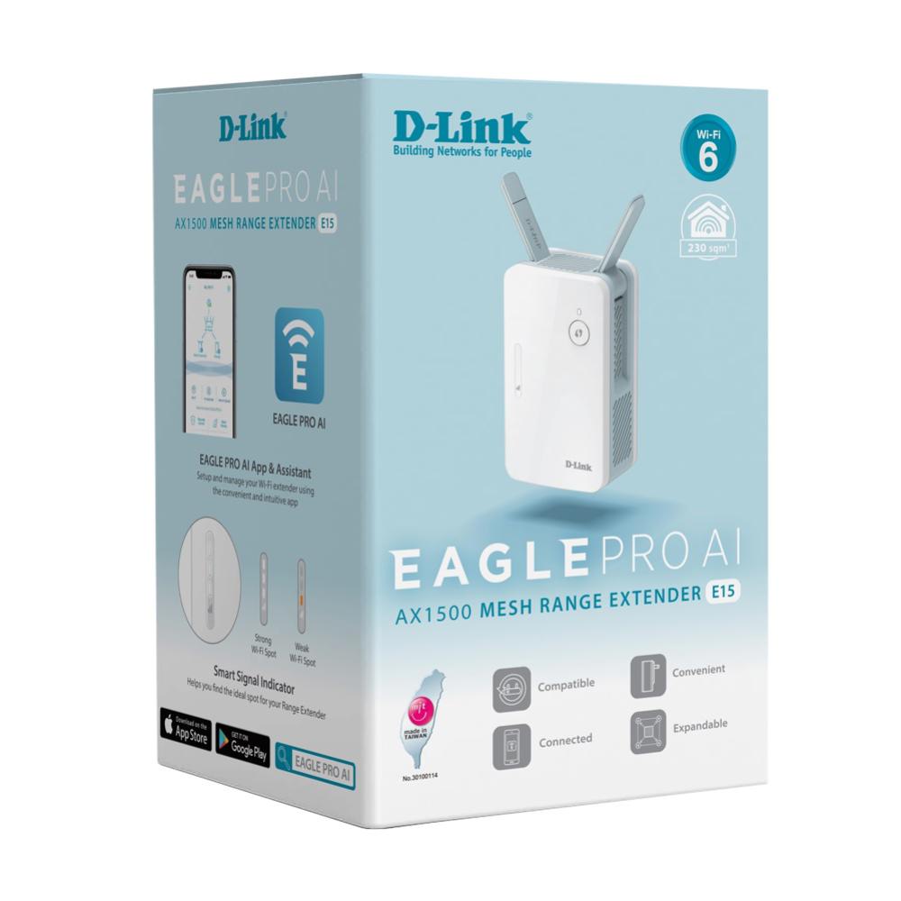 D-Link EAGLE PRO AI AX1500 Mesh Extender - Network - Wireless Access Point