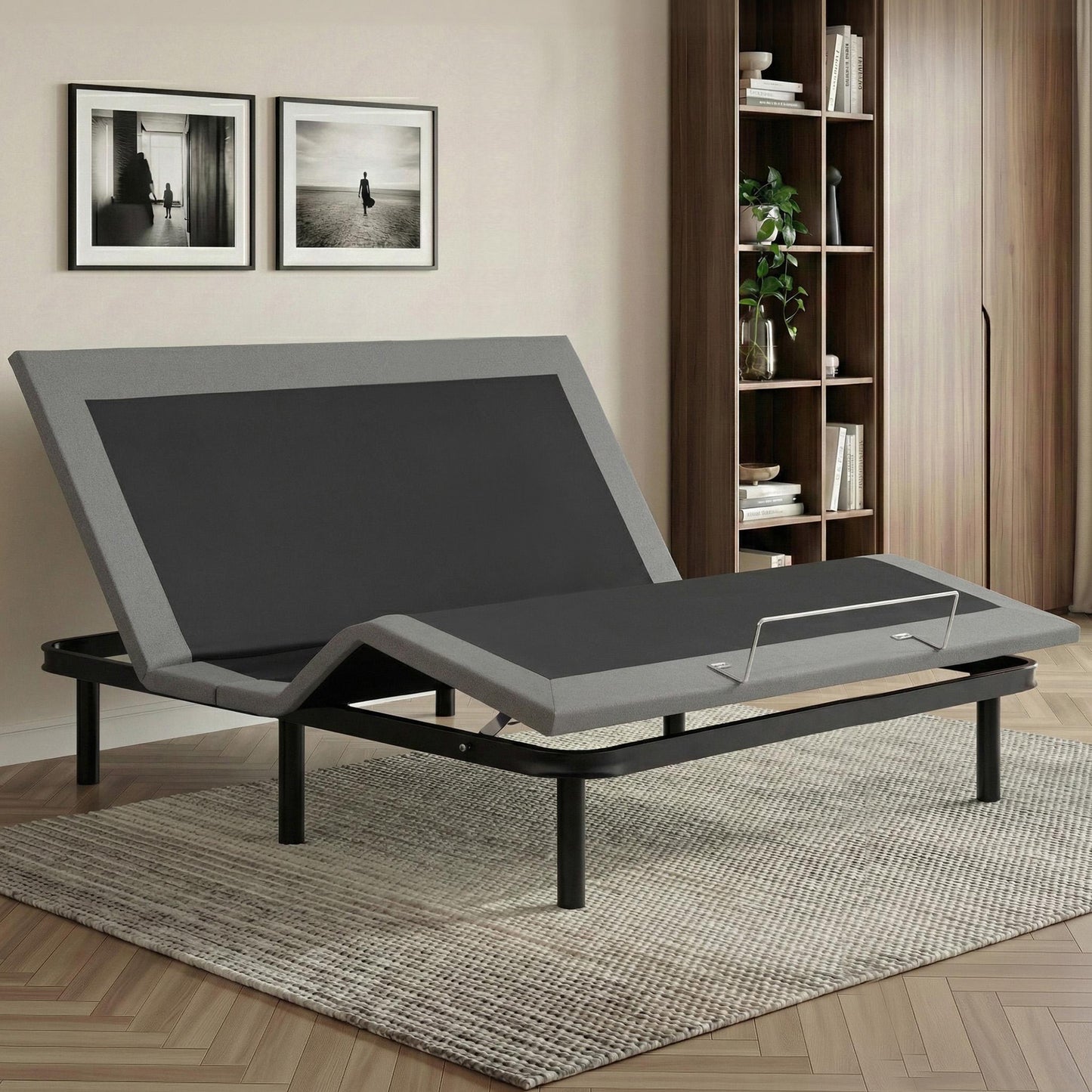 Artiss Adjustable Bed Frame King Size Electric Bed Base Wireless Remote Control Zero Gravity Power Bed Foundation