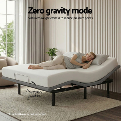 Artiss Adjustable Bed Frame Queen Size Electric Bed Base Wireless Remote Control Zero Gravity Power Bed Foundation - Image 6