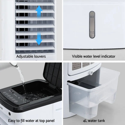 Devanti Evaporative Air Cooler Conditioner w/ Remote 4L - Image 8