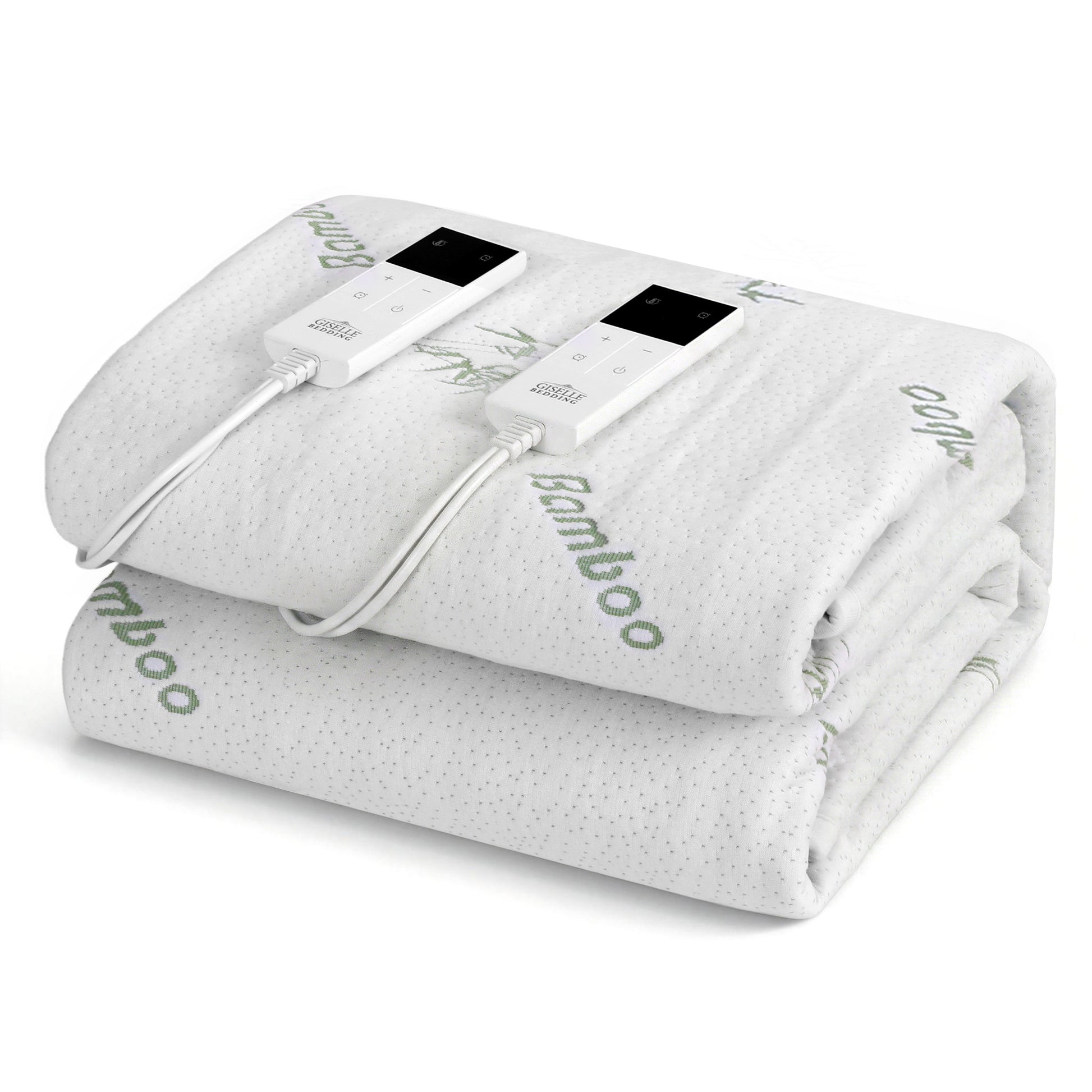 Giselle Electric Blanket Bamboo Fabric King Fitted Heated Pad Underlay Washable Winter - Image 2
