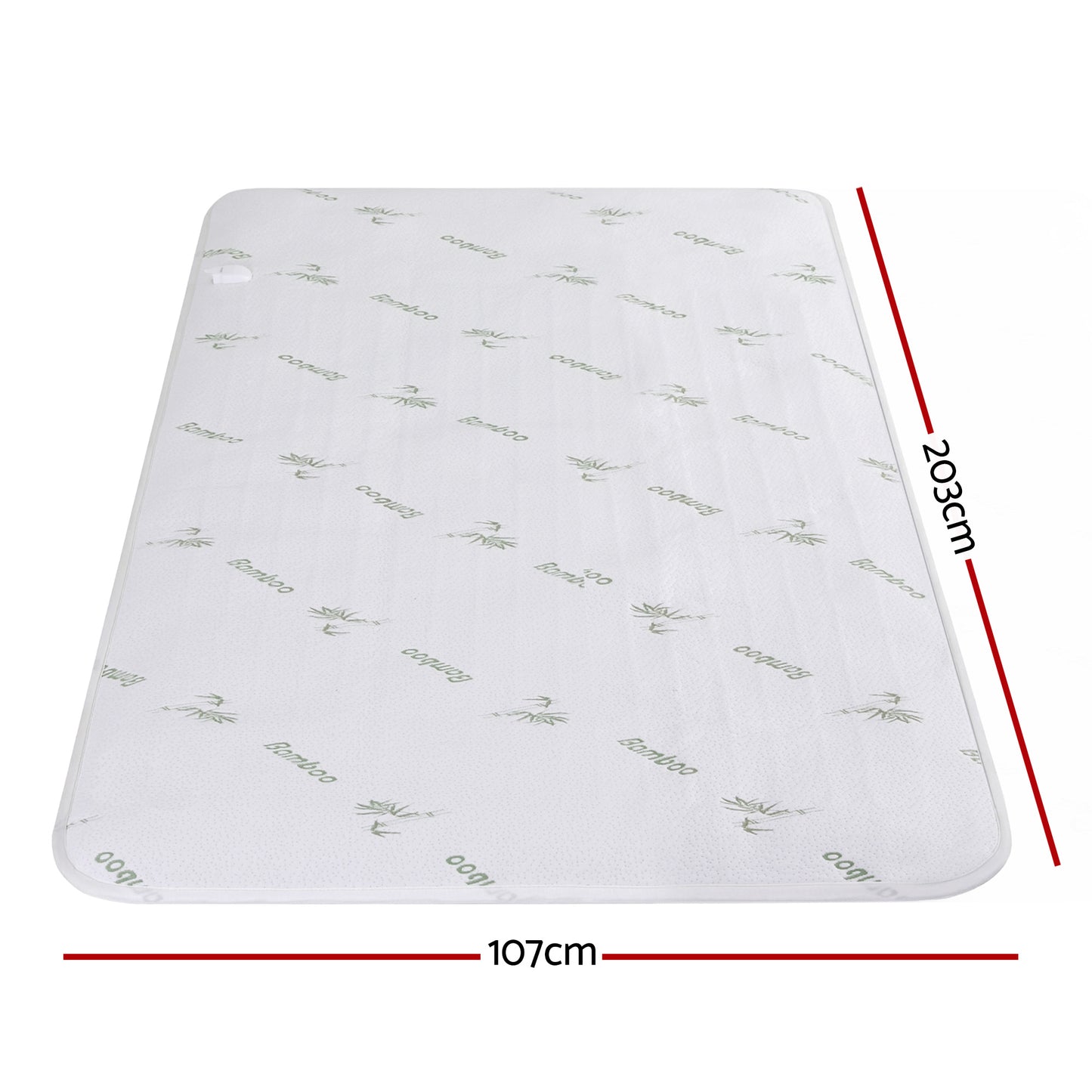 Giselle Electric Blanket Bamboo Fabric King Single Fitted Heated Pad Underlay Washable Winter - Image 3
