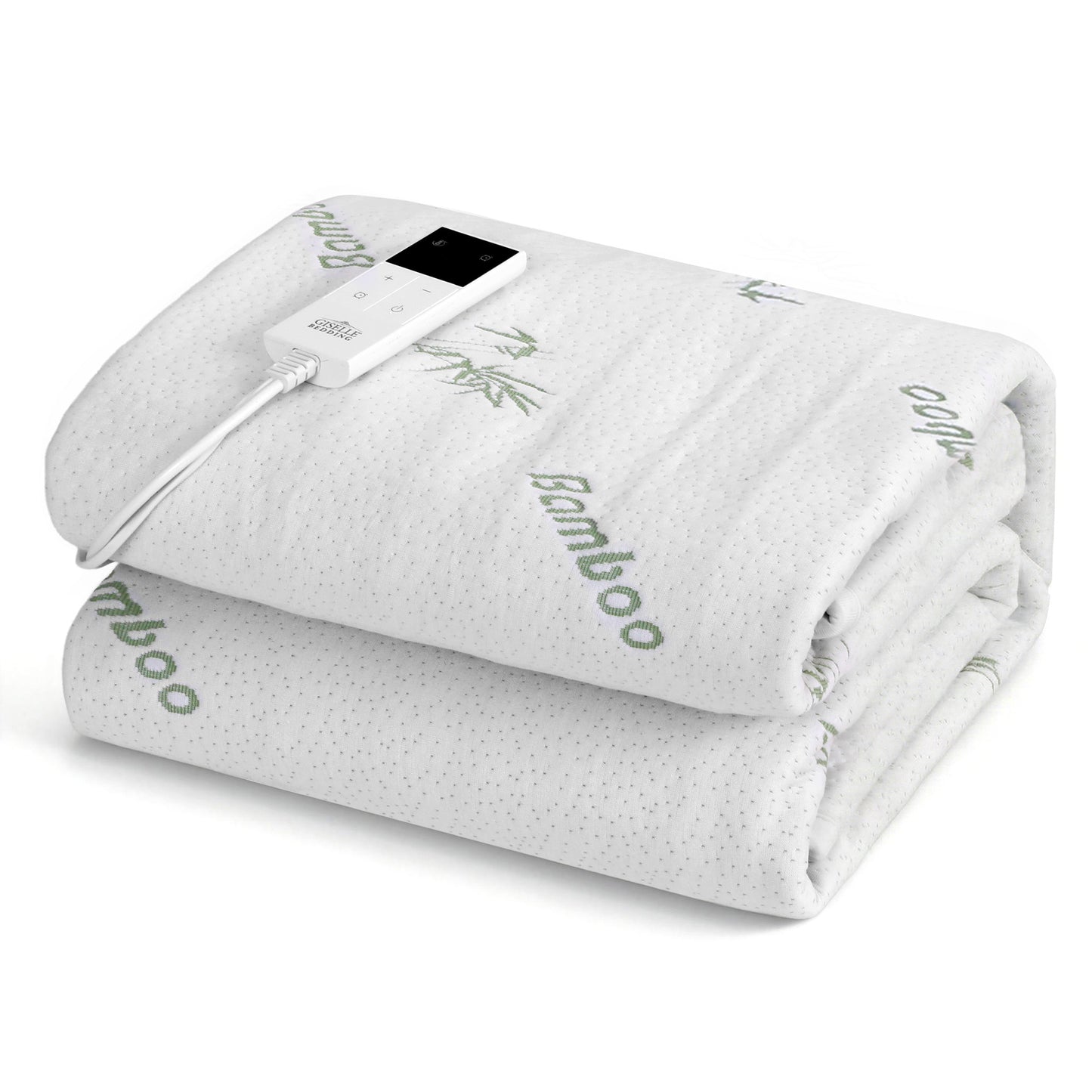 Giselle Electric Blanket Bamboo Fabric Single Fitted Heated Pad Underlay Washable Winter - Image 2