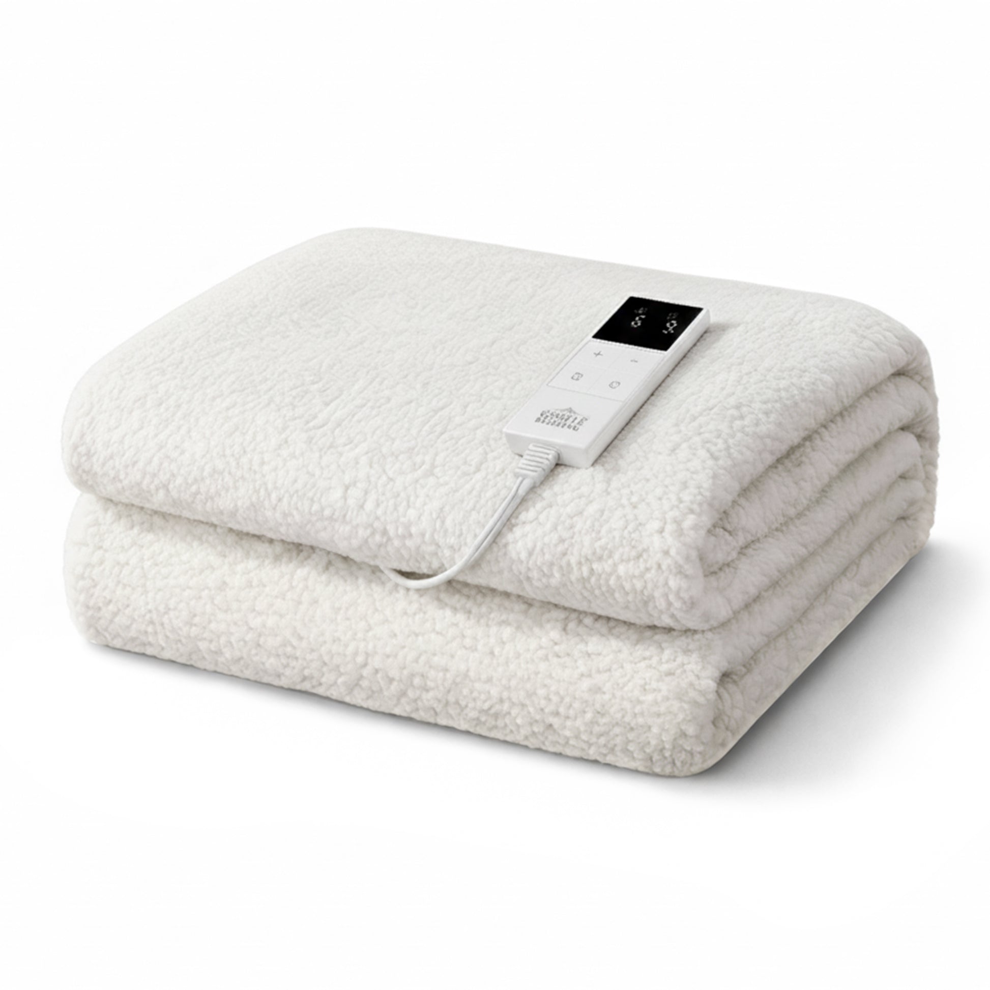 Giselle Electric Blanket LED Remote Sherpa Fleece Underlay Fully Fitted Machine Washable King Single - Image 2