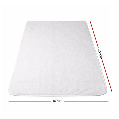 Giselle Electric Blanket LED Remote Sherpa Fleece Underlay Fully Fitted Machine Washable King Single - Image 3