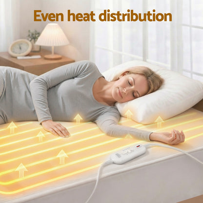 Giselle Electric Blanket King Single Heated Fully Fitted Washable Pad Winter Warm - Image 9