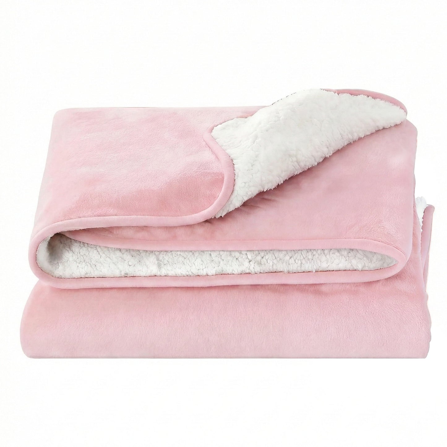 Giselle Electric Throw Rug Double Size 200x180cm Fleece Flannel Heated Blanket Pink - Image 4