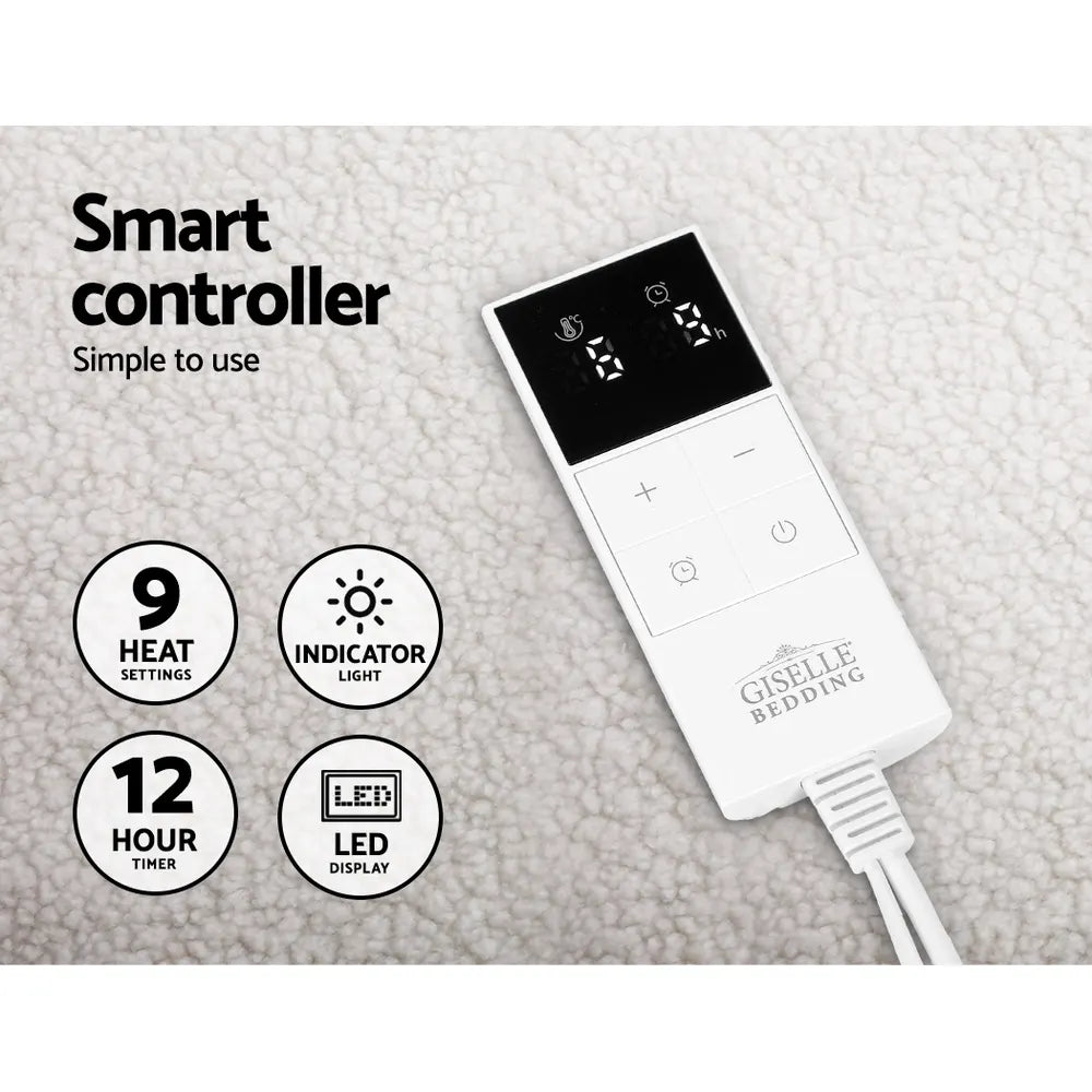 Giselle Electric Blanket Fleecy Underlay King - Image 4