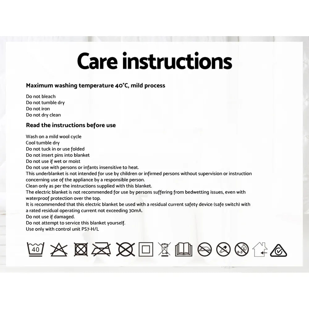 Giselle Electric Blanket Fleecy Underlay King - Image 7