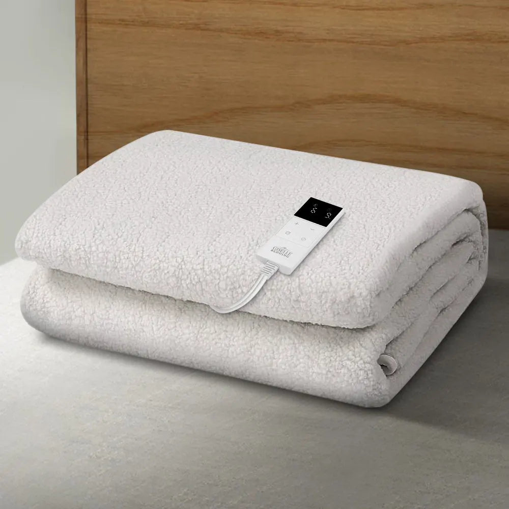 Giselle Bedding Single Size Electric Blanket Fleece - Image 8