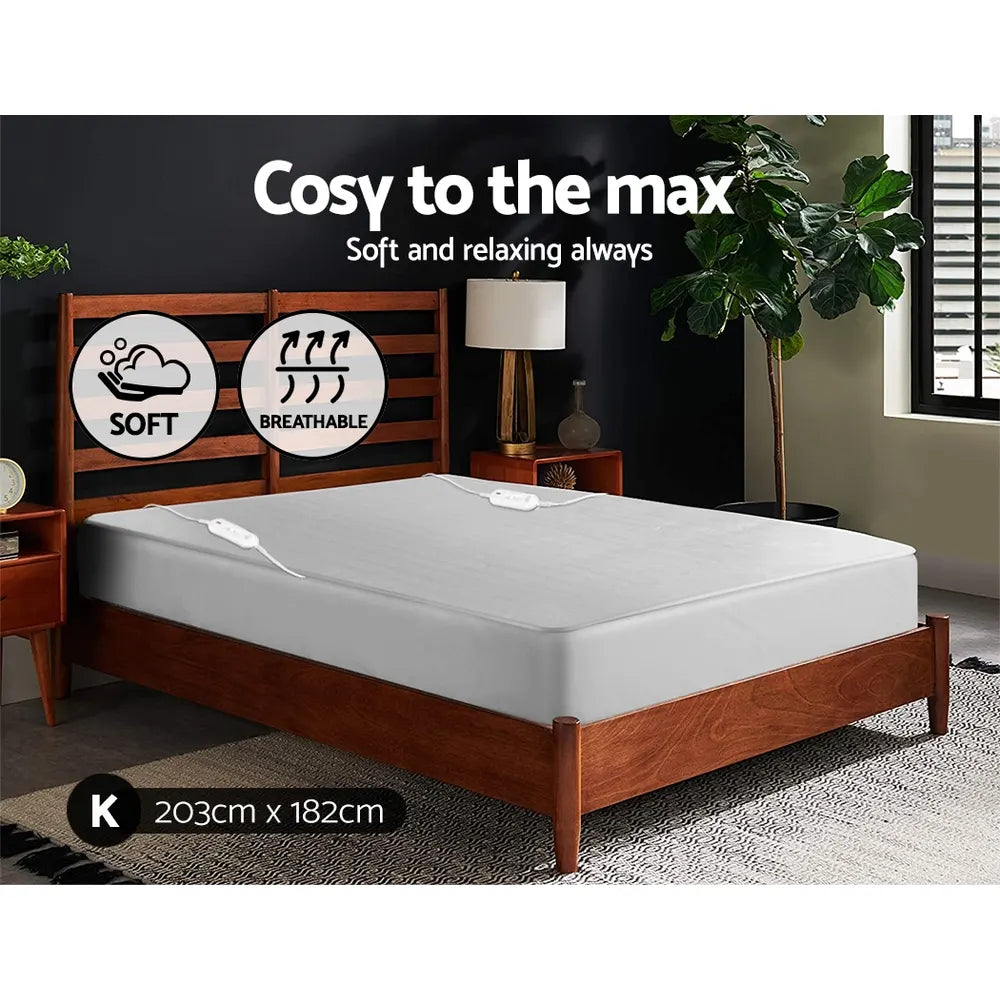 Giselle Bedding King Size Electric Blanket Polyester - Image 3