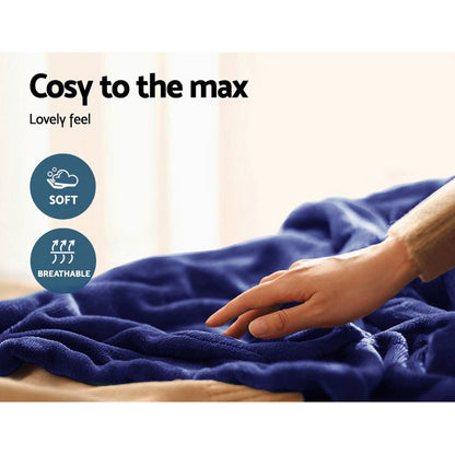 Giselle Bedding Electric Throw Blanket - Navy - Image 6