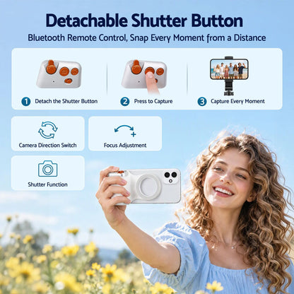 Devanti Magnetic Phone Camera Grip Ergonomic Hanlder Detachable Bluetooth Remote - Image 6