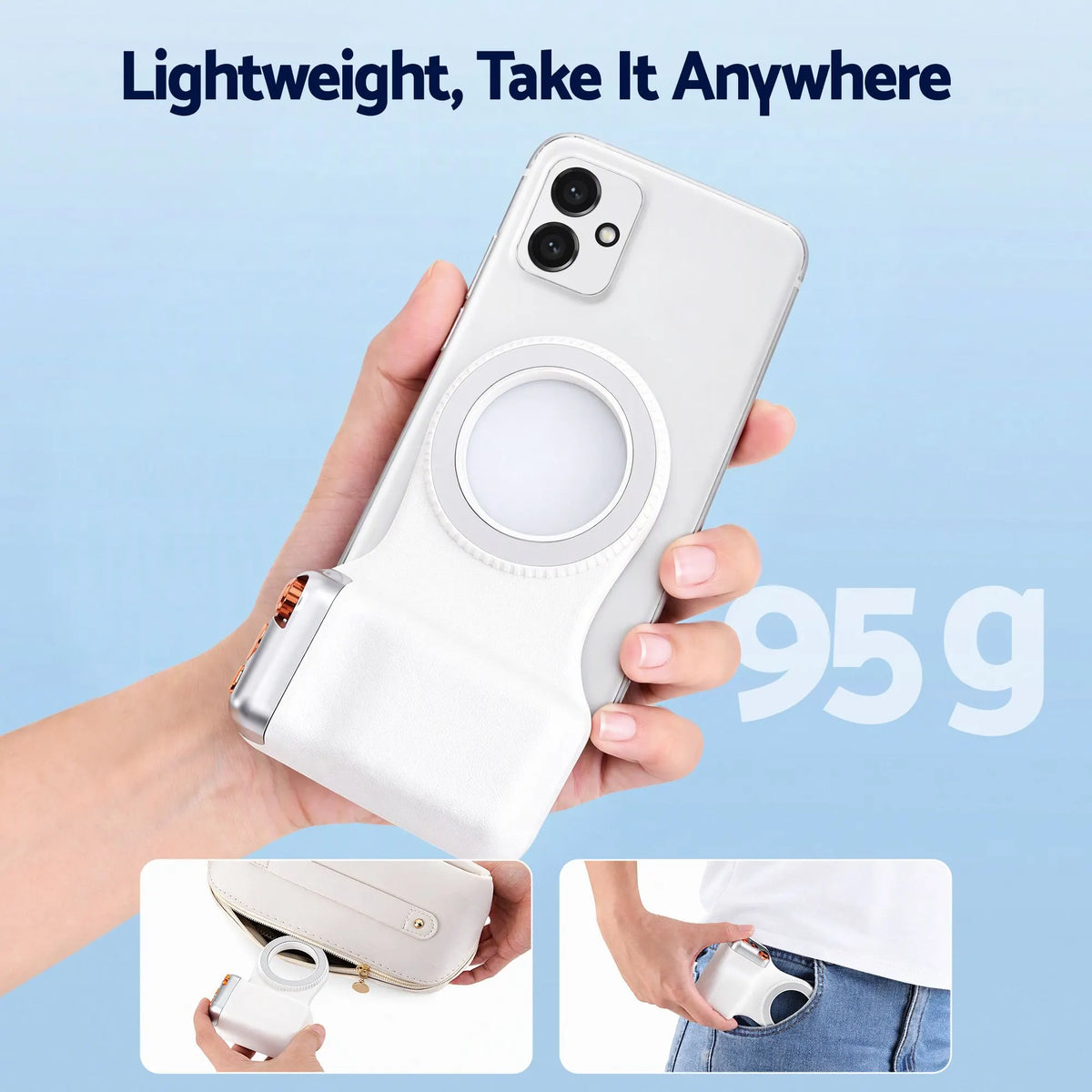 Devanti Magnetic Phone Camera Grip Ergonomic Hanlder Detachable Bluetooth Remote - Image 9