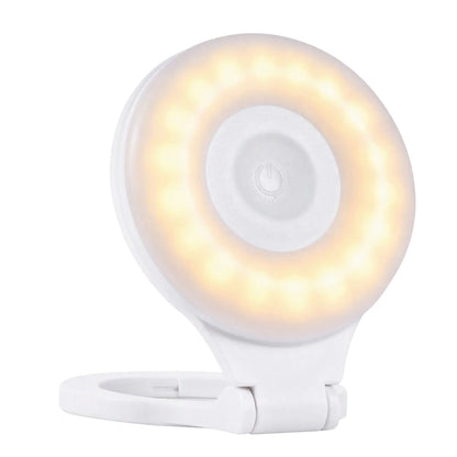 Devanti Magnetic Selfie Light Foldable LED Ring Fill Phone Light CRI95 White - Image 2