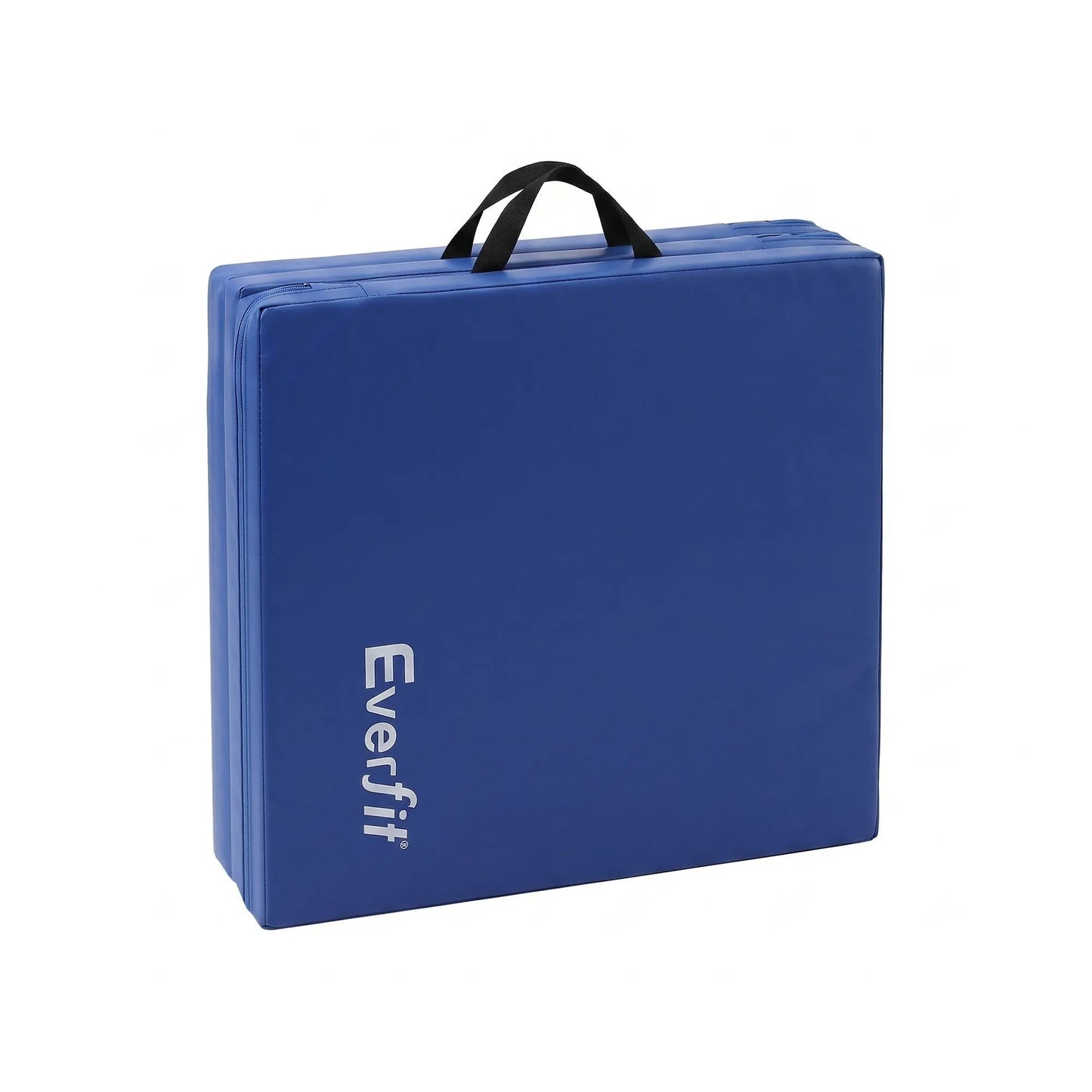 Everfit 180x60cm Gymnastics Mats Folding Exercise Floor Mat Portable 3 Fold Tumbling Mat Blue - Image 3