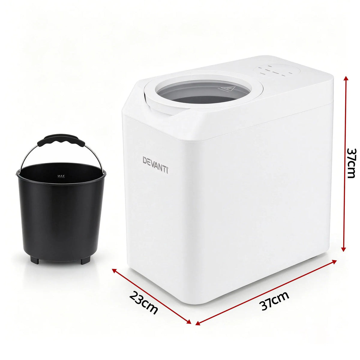 Devanti 4.5L Electric Composter Smart Compost Bin Kitchen Food Waste Recycler - Image 2