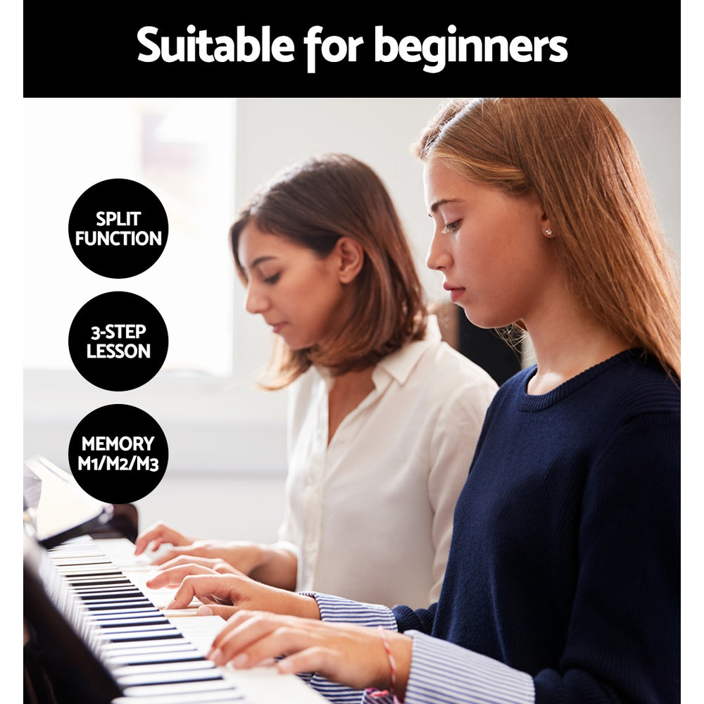 Alpha 61 Keys Electronic Piano Keyboard Digital Electric w/ Stand Touch Sensitive - Image 6