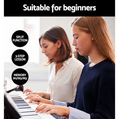 Alpha 61 Keys Electronic Piano Keyboard Digital Electric w/ Stand Touch Sensitive - Image 6