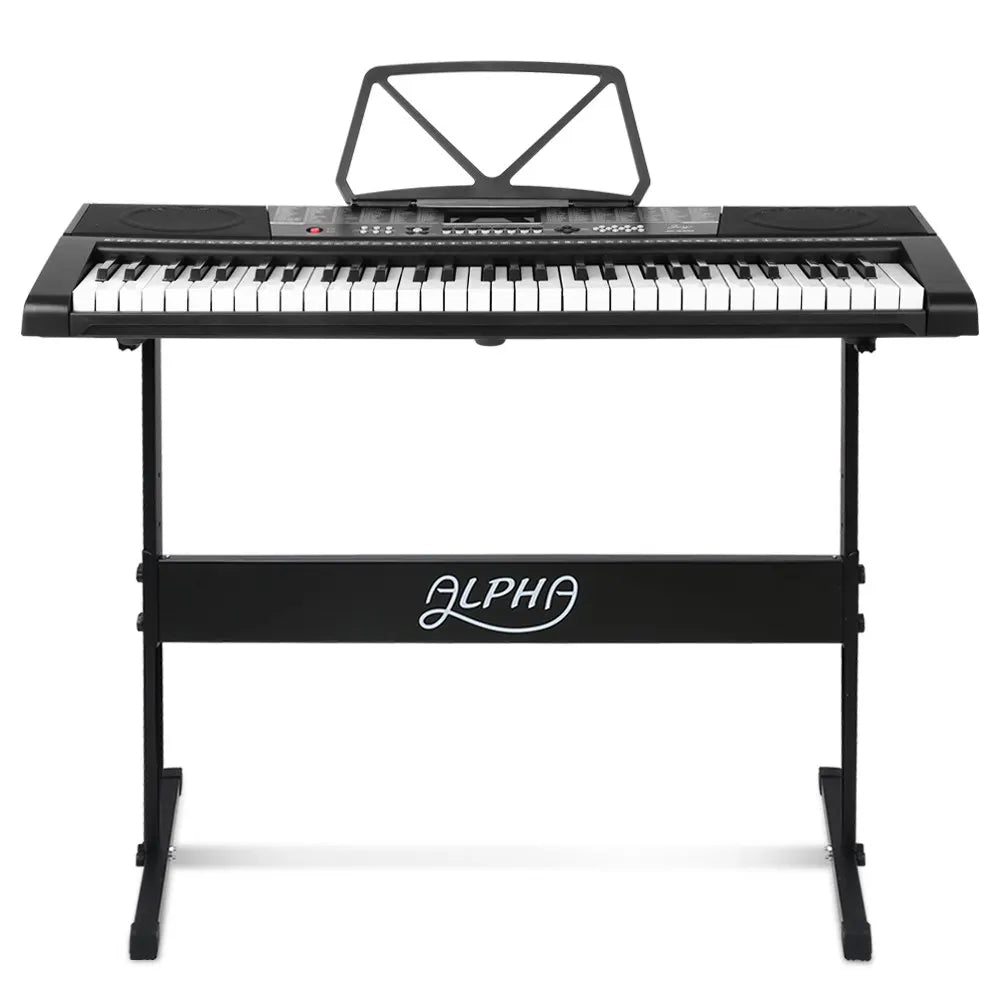Alpha 61 Keys Electronic Piano Keyboard Digital Electric w/ Stand Sound Speaker - Image 3