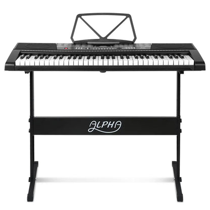 Alpha 61 Keys Electronic Piano Keyboard Digital Electric w/ Stand Sound Speaker - Image 3