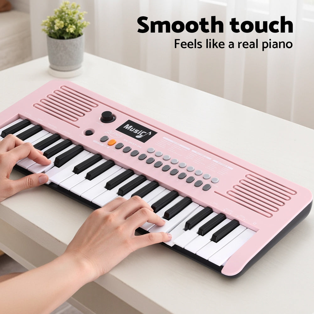 Alpha 37-Key Digital Piano Keyboard for Kids Beginners Electronic Keyboard Piano Gift Pink - Image 5