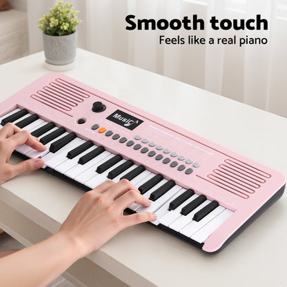 Alpha 37-Key Digital Piano Keyboard for Kids Beginners Electronic Keyboard Piano Gift Pink - Image 5