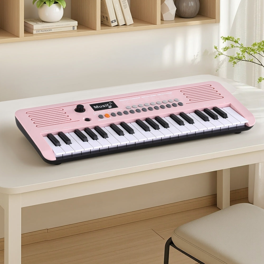 Alpha 37-Key Digital Piano Keyboard for Kids Beginners Electronic Keyboard Piano Gift Pink - Image 7