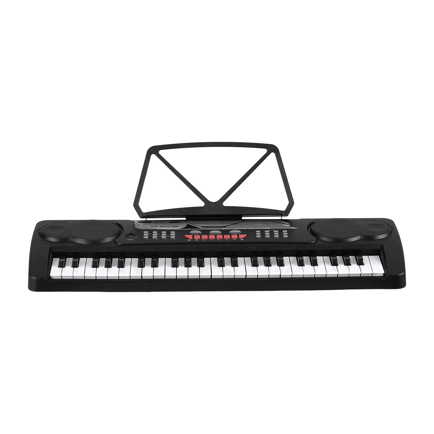 Alpha 49 Key Electronic Keyboard Portable Digital Piano Musical Instrument Black - Image 4