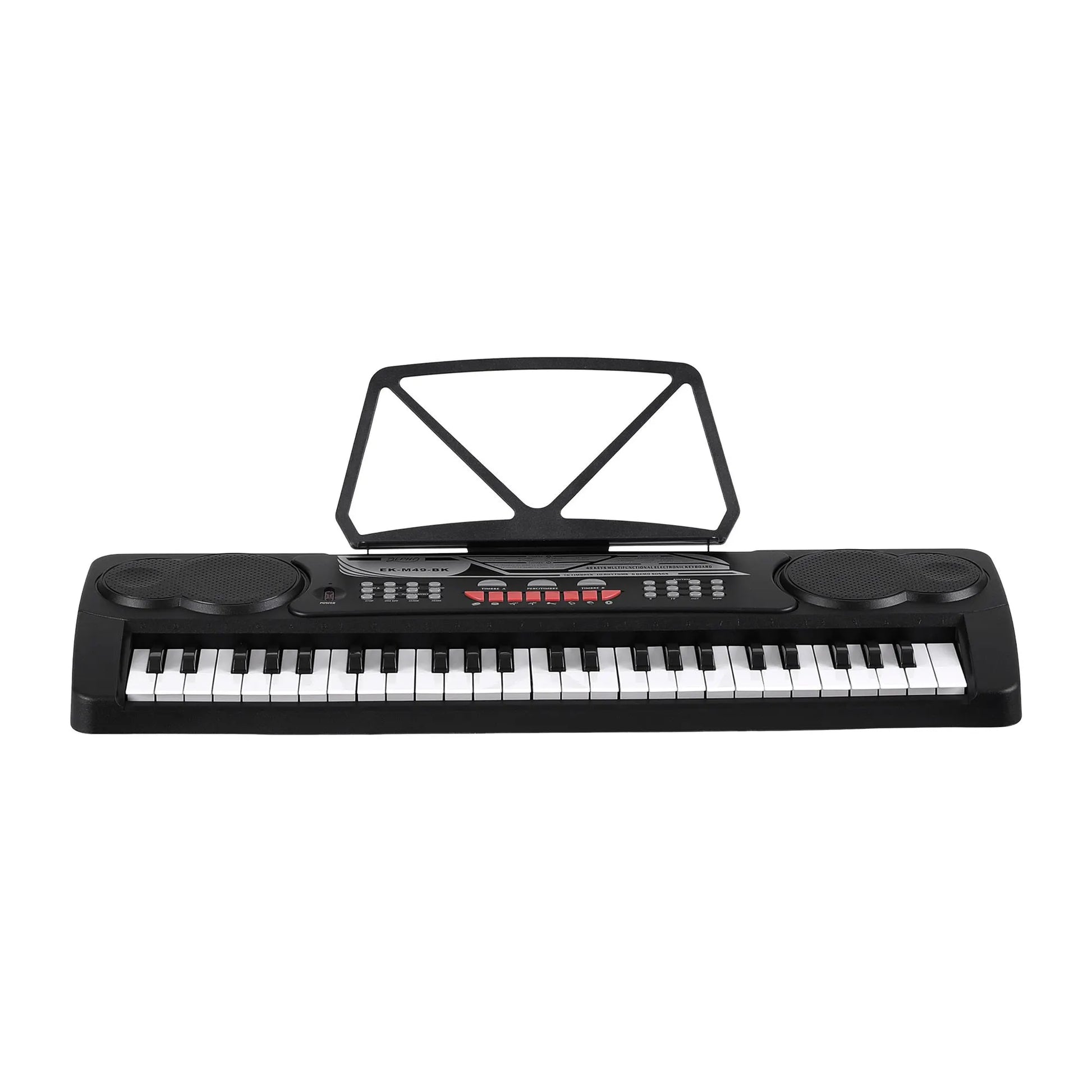 Alpha 49 Key Electronic Keyboard Portable Digital Piano Musical Instrument Black - Image 4