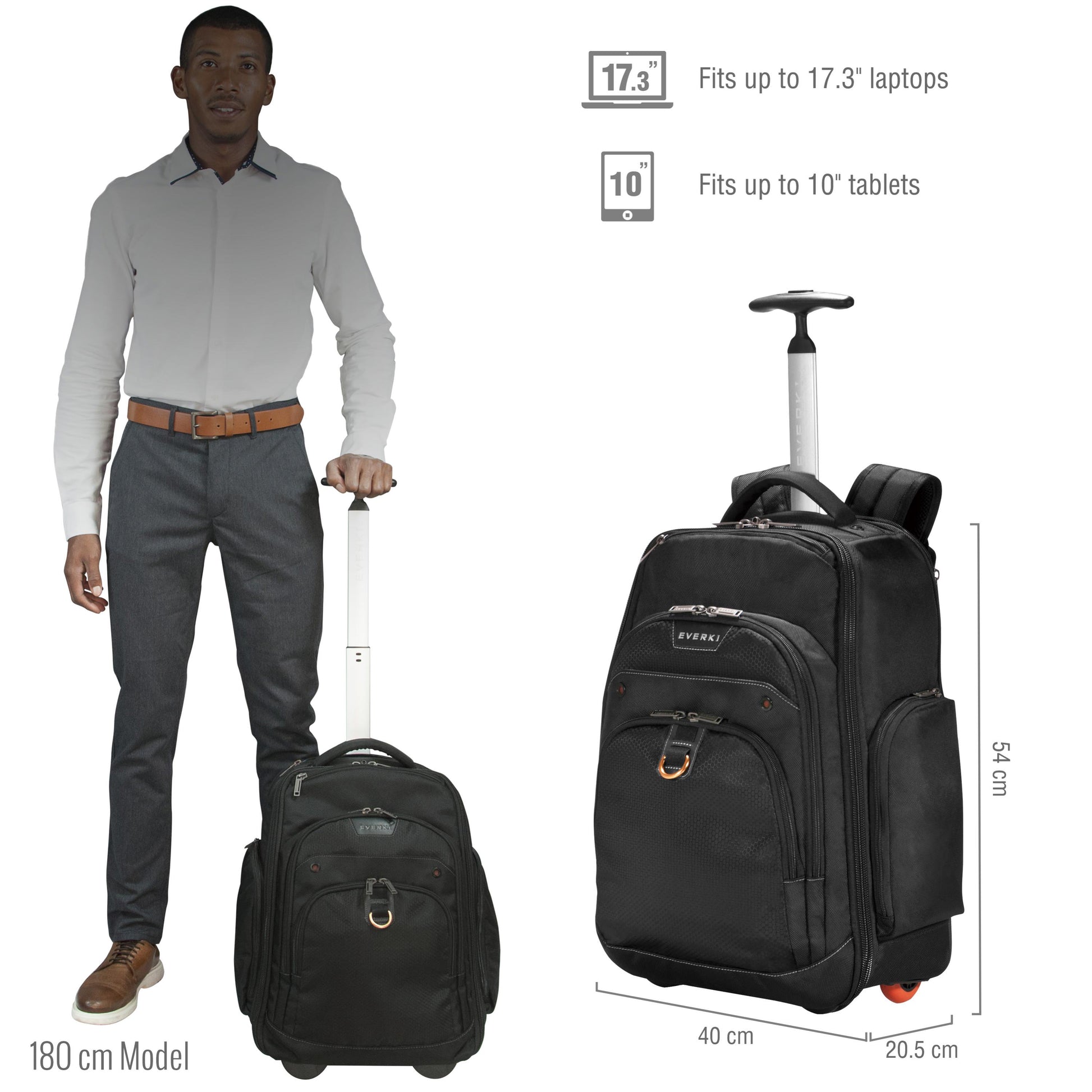 Everki Atlas Wheeled LaptopBag 13"-17.3" - Commercial Bags, Cases & Covers - Image 2