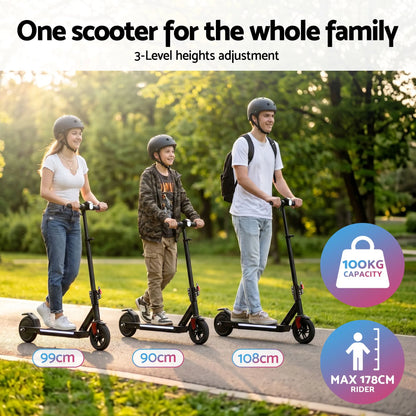 Electric Scooter 180W 18KM/H Foldable Height Adjustable Portable Riding Commuter Teens Adults - Image 5