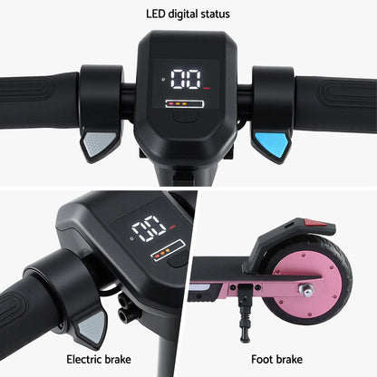 Electric Scooter 180W 18KM/H Adjustable Portable Foldable Height Riding Commuter Teens Adults - Image 7