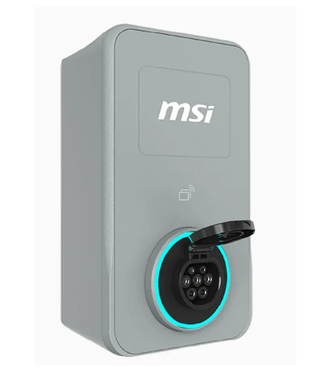 MSI Eco Life Max(OCPP) 22kW-Gray, 3-phase 380-415V, 32A, WiFi, OCPP2.0.1, IP65, LED circle, solar...