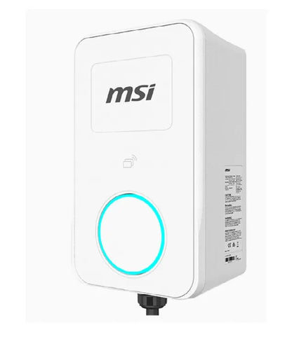 MSI Eco Life Max(OCPP) 22kW-White, 3-phase 380-415V, 32A, WiFi, OCPP2.0.1, IP65, LED circle, sola...