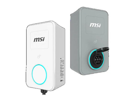 MSI Eco Life Max(OCPP) 22kW-White, 3-phase 380-415V, 32A, WiFi, OCPP2.0.1, IP65, LED circle, sola... - Image 2