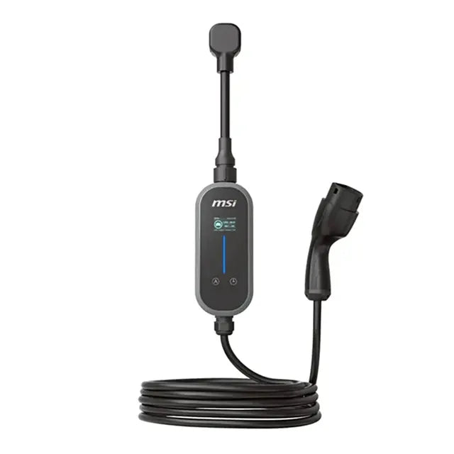 MSI Portable EV Charger Grey Ezgo 10A+15A+Home kit, Single Phase, 230V, 1PH, 2.3KW  3.4KW, 5M Typ... - Image 2